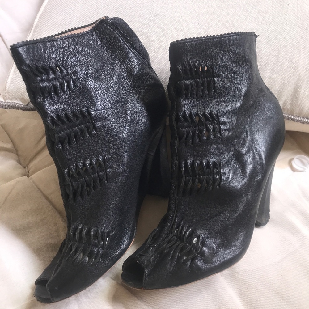 Sam Edelman Genuine Leather Ankle Booties